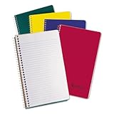 Papel de color blanco. Ampad 25447 Peque-o Tama-o Notebook Colegio / Regla Medio 6 x 9-1/2 Blanco 150 hojas / pad