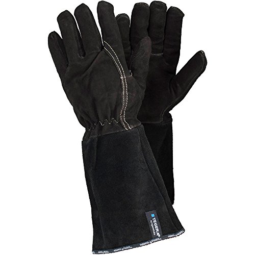 Ejendals Handschuh Tegera 134 für Schweißarbeiten, Größe 7, 1 Stück, braun / schwarz, 134-7