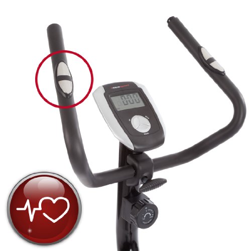 Ultrasport Heimtrainer Racer 700M/800A mit Handpuls-Sensoren inkl. Trinkflasche - 3