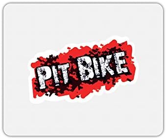 Pitbike Printed Rectangle Mouse Pad Red