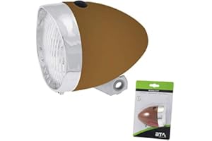 BTA Fanale Luce Anteriore Marrone 3 LED Bici Olanda - R - Graziella - City Bike…