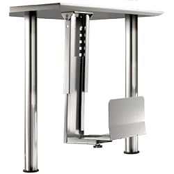 Roline 17031128 - Soporte para caja de ordenador de sobremesa, color plata