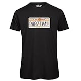 Algodón 100% KiarenzaFD Camiseta Camiseta Parzival matrícula Delorean Back To The Oasis 2045 Future Shirts, TSBS_00012-S-black, Negro, Small