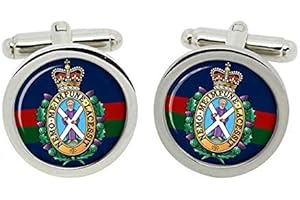 GIFT SHOP Black Watch 42nd Royal Highland Regiment of Foot, British Army Cufflinks in Box