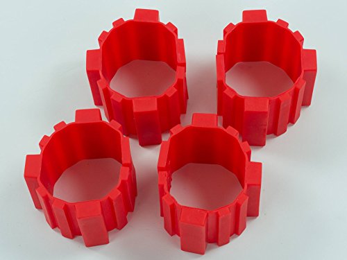 IBESTWIN 4Pcs DIY Nonstick Silikon Backform Cake Mould Magic Bake Snake Backen Kuchenform Set (Herzform, Rund, Blume, quadratisch ) - 5