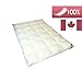 Produktbild Luxusfeder Daunendecke Winter 135x200 cm 1100g 100% halbweiße arktische canadische Daunen, Daunenbettdecke, 8 cm Hochsteg, deutsches Qualitätsprodukt