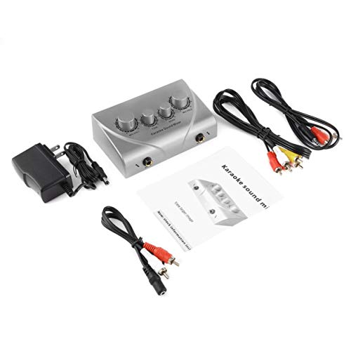 Preisvergleich Produktbild LoveOlvidoD Karaoke-Sound-Mixer Professionelles Audiosystem Tragbarer Mini-Digital-Audio-Sound Karaoke-Echo-Mixer-System