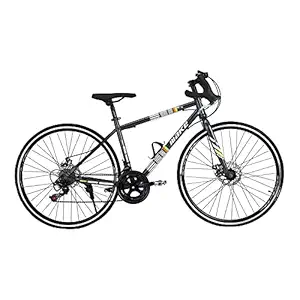 Make Road Bike Cycle 700 C (27 T) with 14 Speed (7 by 2) Shimano Gear, Dual disc Brake Ideal for : 12+ Years