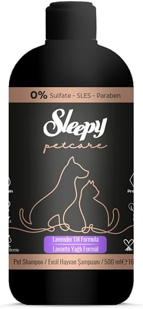 Sleepy Petcare Lavanta Yağlı Evcil Hayvan Şampuanı 500 ml