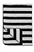 Meyco Baby Blanket Black Label 100% Organic Cotton, 75 x 100 cm, Stripe, Black / White