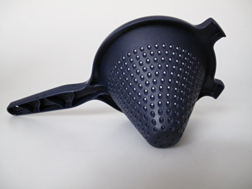 TUPPERWARE Küchenhelfer Sieb Spitzsieb 500 ml schwarz D185 konisches Sieb 8929 - 3