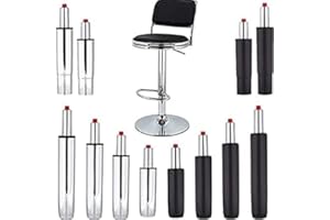 ZREBZYR Sedia a gas per sedia da ufficio, lunghezza da 340 a 520 mm, molla a gas stabile, portata fino a 200 kg, ammortizzatore a gas per sedia girevole, sedia direzionale, sgabello, nero, 275 mm…