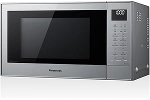 Panasonic NN-CT57JMGPG - Microondas (1000 W, con parrilla y aire caliente, microondas inversor, 27 litros, baja profundidad), color plateado