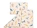 Produktbild KraftKids Bettwäsche-Set Zoe´s Dinosaurier auf Beige aus Kopfkissen 40 x 60 cm und Bettdecke 135 x 100 cm, Bettbezug aus Baumwolle, handgearbeitete Bettwäsche gefertigt in der EU
