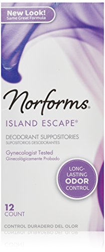 Norforms Feminine Deodorant Suppositories Island Escape 12-Count