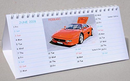 CLASSIC CAR DESK CALENDAR 2018