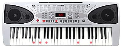 McGrey LK-5430 Clavier avec 54 Notes, Touches Lumineuses, Pupitre Support de Notes et Microphone