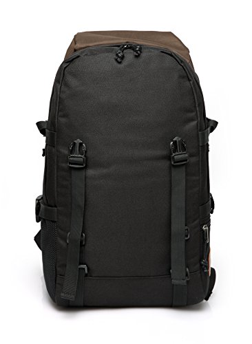 Vaschy Camping Rucksack L  ssiger Rucksack Vintage Rucksack Daypack Teen Schulrucksack f  r 15 Zoll Laptop Schwarz