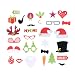 Produktbild BESTOYARD 28pcs Christmas Photo Booth Props Party Photo Photography Spoof Beard Accessories