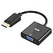 Produktbild ICZI Displayport auf VGA Adapter, Vergoldet DP/DisplayPort zu VGA, Male zu Female Kabel-Adapter Konverter (Schwarz)