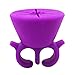 Contever® Silicone Finger Wearable Nail Polish Holder Ring Nail Art Varnish Bottle Stand Anti-Spill (Purple)