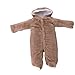 Fuloon Newborn & Baby Animal Romper Jumpsuit Todler All in One Snowsuit Outfit Coat Snowsuit 0-36 Months (0-6 months (Tag 70), Brown)