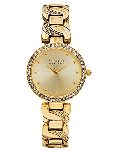 SO & CO New York Frauen SoHo Analoganzeige-Quarz-Uhr – 5062