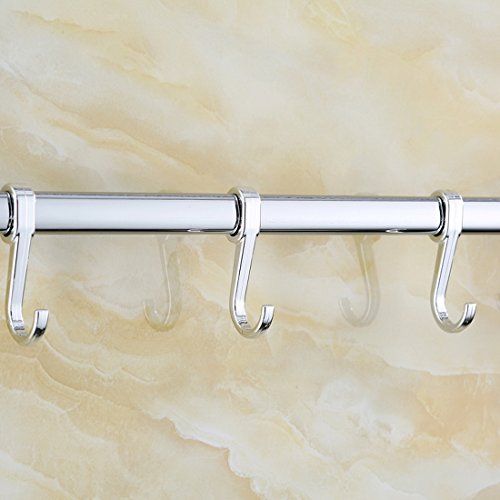 Nibesser Handtuchhalter Handtuchstange mit Saugnapf aus Edelstahl Rostfrei 60 cm - 4