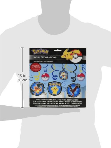 Amscan International 671844 Pokémon hängende Dekoration Swirl - 4
