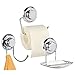 Produktbild Tatkraft MegaLock Trio Bad Zubehör Set Toilettenpapierhalter / Seifenschale / Doppelhaken Badewanne Stahl Verchromt mit Saugnäpfen