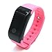 Produktbild joyeer Smart Uhren Armband Activity Tracker Herzfrequenz Monitor Schrittzähler Tracking Kalorien Schlaf Tracker Armband Bluetooth Smart Band Fitness Tracker Uhren für Android iOS, rose