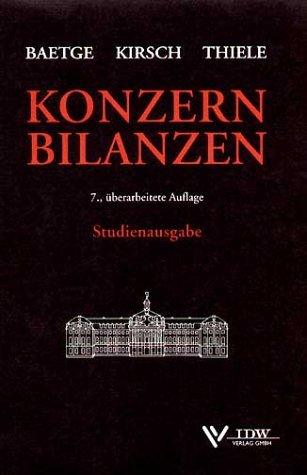 Konzernbilanzen: Studienausgabe by JÃ¶rg Baetge (2004-09-05)