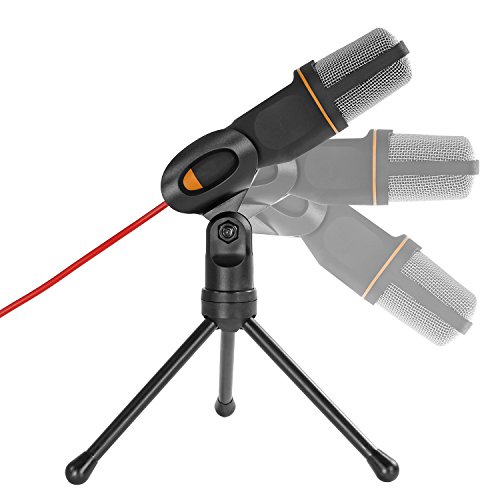 tonor 3,5 mm Klinkenstecker Kondensator Sound Mikrofon für Computer schwarz - 2