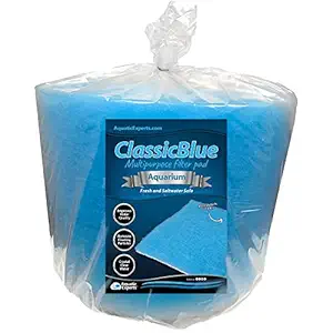 Aquatic Experts Classic Bonded Aquarium Filter Pad - Blue and White Aquarium Filter Media Roll Bulk Can Be Cut to Fit Most Filters, (12