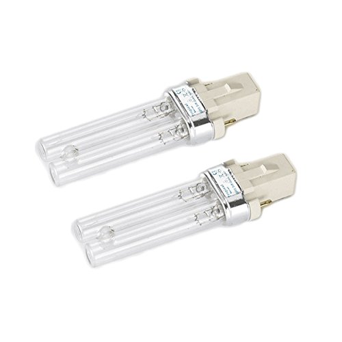 Leuchtmittel PLS UVC, 7 W (Watt), Ersatz-UV-Lampe für Teichfilter, Doppelpack