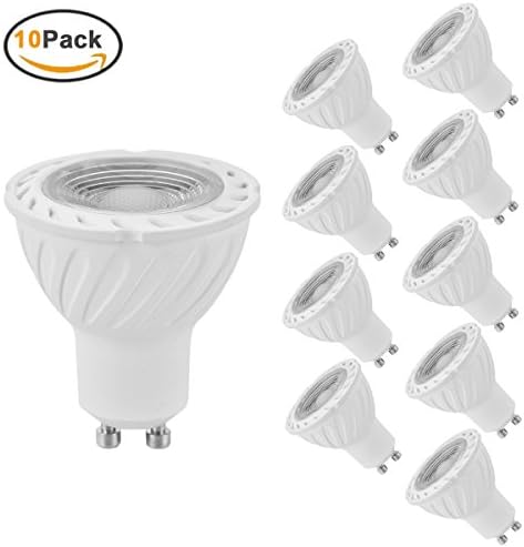 GU10 LED Bulbs Warm White - SanGlory 10Pack 7W GU10 LED Spotlight Equivalent a 50Watt Halogen Bulbs,560 Lumens 3000K, 60° Beam Angle LED Bulbs AC 85V-265V (10 Packs)