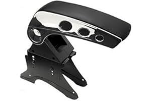 FLEXZONE Chrome Look Quality Car Van Auto Universal Armrest Arm Rest Centre Console With Storage Compartment New Boxed