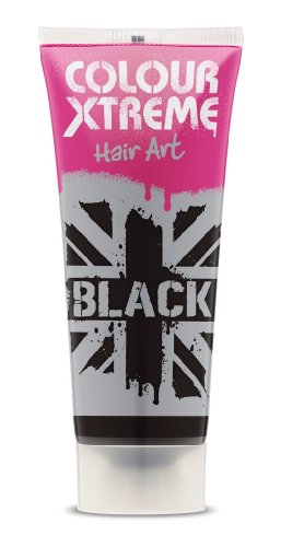 Colour Xtreme Hair Art Temporary Colour Gel 40ml BLACK
