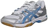Damenmodell ASICS Damen Gel Rocket W Gymnastikschuhe, Argento (Silver/Aqua Blue/White), 40 EU
