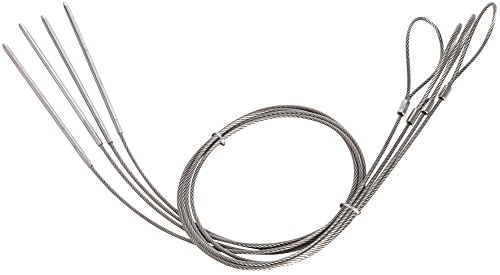 Preisvergleich Produktbild Flexible Grillspieße aus Edelstahl im 4er-Set (Schaschlikspieß, BBQ-Spieß, Fleischspieß) von Allgrill ®