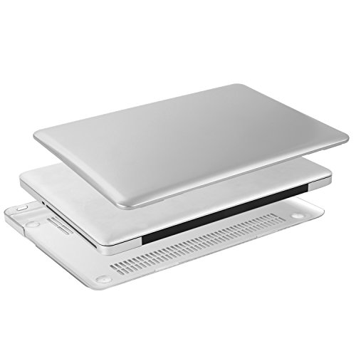 MOSISO Ultra Slim Plastik Hartschale Schutzhülle Hülle Snap Case für MacBook Pro 13 Zoll mit CD-ROM Drive (A1278), Silber - 4