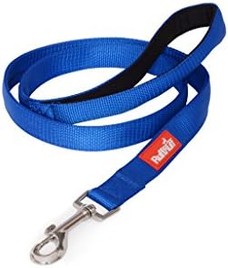 Ruff Ruff 2 YEAR GUARANTEE Premier Luxury Padded Handle Durable Pet Dog Lead Leash (Admiral Blue 120cm/4ft x 25mm)