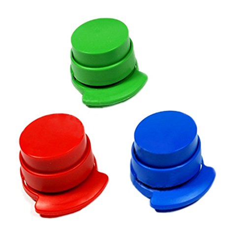 TOOGOO R  3 x Grapadora sin Grapa Encuadernacion de Papel Papeleria Oficina