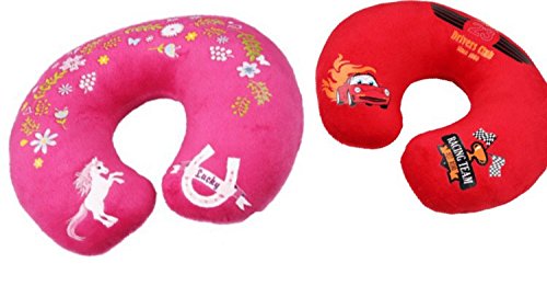 Preisvergleich Produktbild PREMIUM Nackenkissen Nackenhörnchen für Kinder - HÖCHSTE Qualität und kuschelweich Cars / Auto