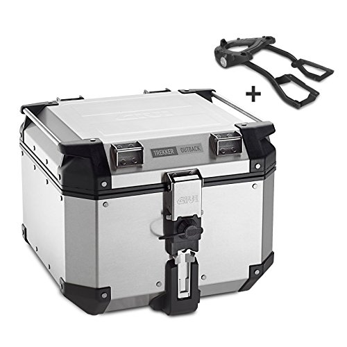 Preisvergleich Produktbild Alu-Topcase Set Yamaha MT-07 13-16 Givi Monokey OBK42A silber