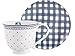 Produktbild Katie Alice Vintage Indigo Tasse und Untertasse aus Porzellan, 200 ml (7 fl oz)