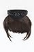 Hair Piece Clip in Bangs Fringe with hair circlet long framing strands HIGH QUALITY synthetic fiber BROWN HA071T-6