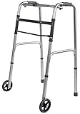 Aidapt Lightweight Aluminium Wheeled Folding Walking Frame (Eligible for VAT relief in the UK)