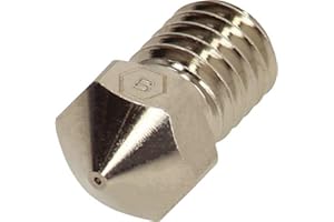 BROZZL RepRap M6 1,75 mm (E3D V6) Ugello Plated Copper 0,4 mm Diametro per stampante 3D