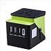 Produktbild Liangliang Adapter, Universal USB Travel Converter Mit 3 USB-Ports Und Typ-C Internationalen Ladegerät, Multi-Länder-Reisen China, UK, EU, Australien, Asien Mehr Als 224 Länder,Fruitgreen